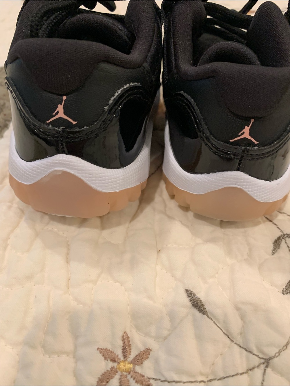 Air Jordan Infants Black & Pink Jumpman Basketball Sneakers - Picture 4 of 4